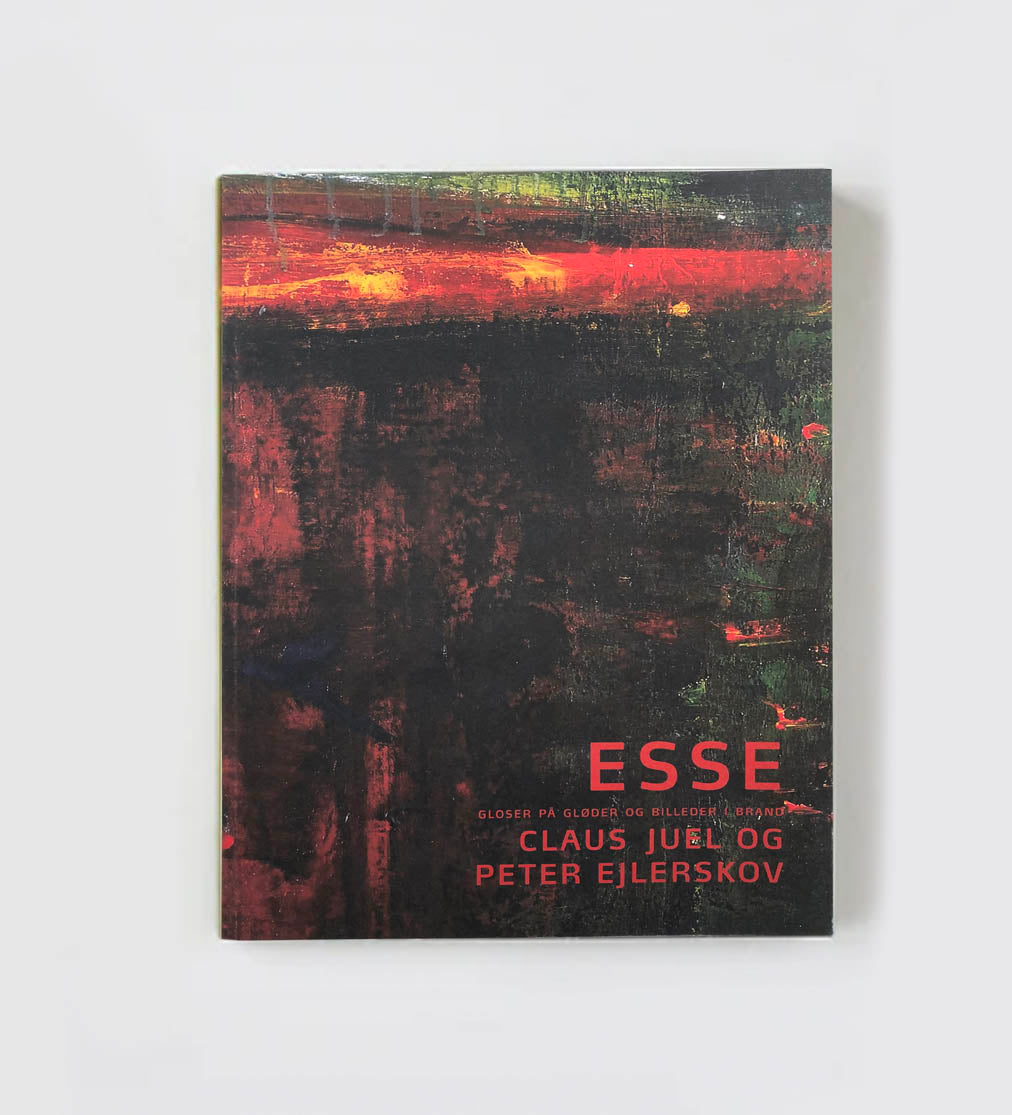 Bogforside til ESSE med abstrakt kunst af Peter Ejlerskov
