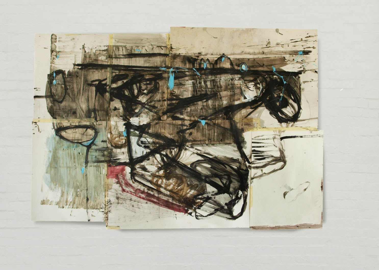 Abstrakt kunst af Peter Ejlerskov fra Frederikshavn Kunstmuseum.