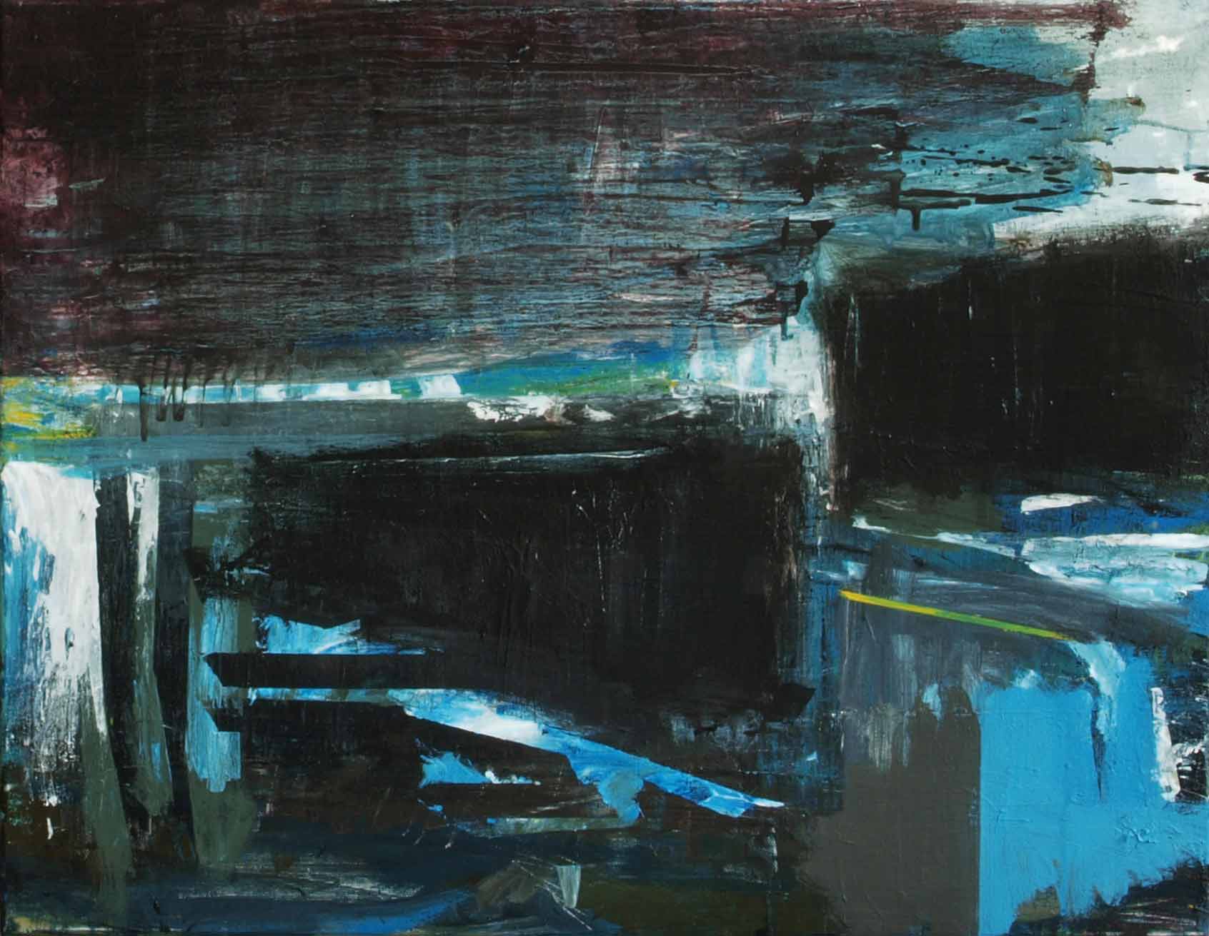 Abstrakt kunst af Peter Ejlerskov udstillet på Frederikshavn Kunstmuseum