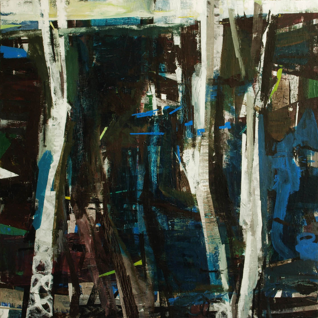 Abstrakt kunst af Peter Ejlerskov på Frederikshavn Kunstmuseum