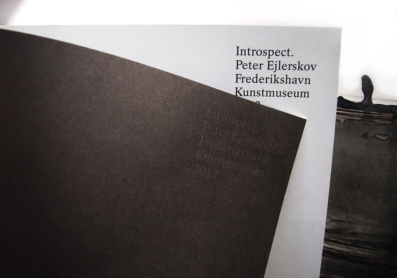 Udstillingskatalog med kunst af Peter Ejlerskov fra Frederikshavn Kunstmuseum.