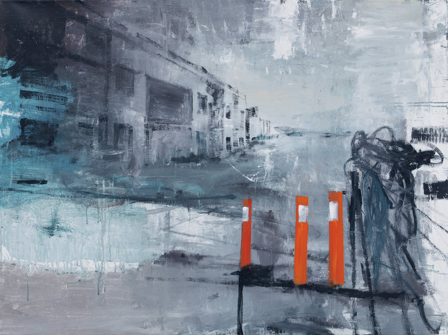 Maleri af Peter Ejlerskov udstillet som kunst på Dronninglund Kunstcenter