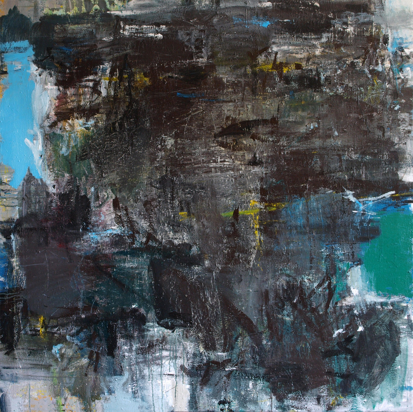 Abstrakt maleri af Peter Ejlerskov kunst på Dronninglund Kunstcenter