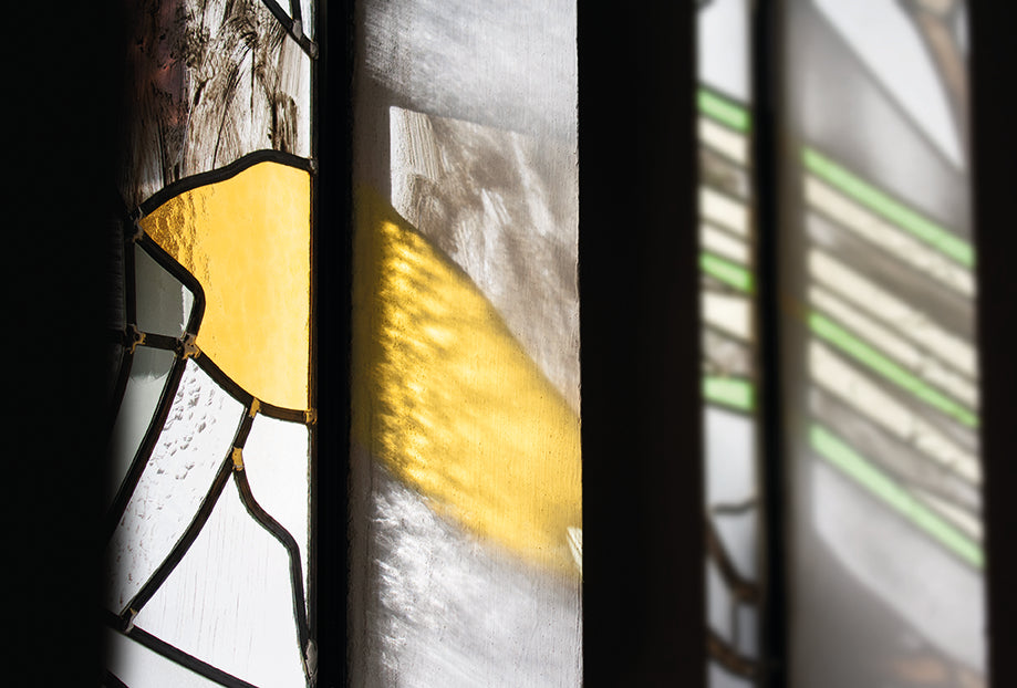 Peter Ejlerskov - kunst i Sir Kirke - rudedetalje